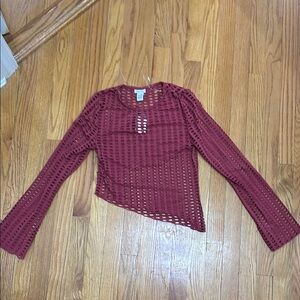 COPY - COPY - Women's Burgundy Knit Top